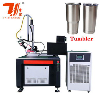 Canton Fair Promotion Custom 3000W Automatische Faser Laser Schweißmaschine für Edelstahl Wasserbecher Waschbecken Schweißen