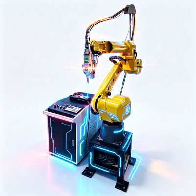 Industrielle FANUC-Roboter-Laserschneidemaschine 6-Achsen-Faserlaserschneider für Metallbleche und -röhre mit ±0,01mm hoher Präzision