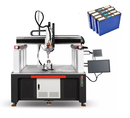Canton Fair Promotion Gantry Automatische Faserlaserschweißmaschine für Quadratzellbatterie Schweißen