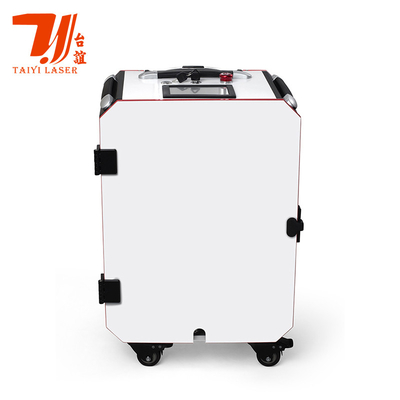 Canton Fair Promotion Trolley Case Portable Pulse Handheld Laser Reiniger für die industrielle Metalloberflächenreinigung