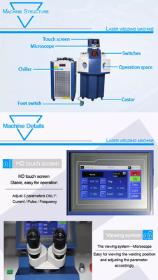 Canton Fair Promotion Schmuckring Armband Armband Gold Silber YAG Laser Schweißer 200W