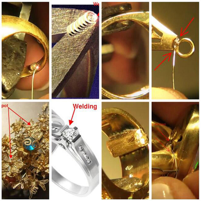 Canton Fair-Promotion Eingebaute Wasserkühl-Kühler Integrierte Gold Silber Kupfer Schmuck Laser Schweißmaschinen