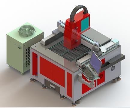600*600mm Kleingröße Präzisionsfaserlaserschneidemaschine 1500W 2KW 3000W