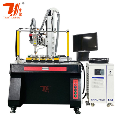 Customized 4 Achsen 1500W automatische Laserschweißmaschine für Teekanne Spülkante