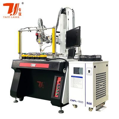 Customized 4 Achsen 1500W automatische Laserschweißmaschine für Teekanne Spülkante