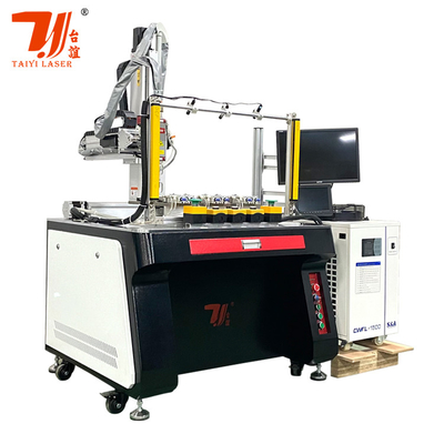Customized 4 Achsen 1500W automatische Laserschweißmaschine für Teekanne Spülkante
