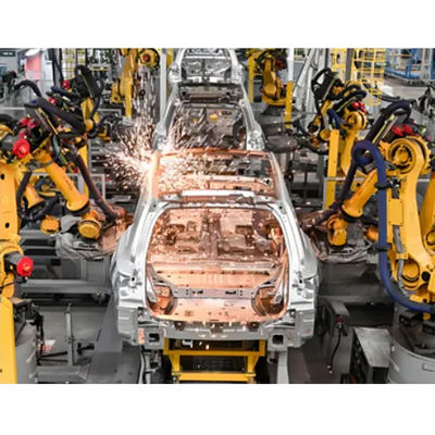 Robuste Roboter-Laser-Schweißzelle für das Schweißen von Baumaschinenrahmen