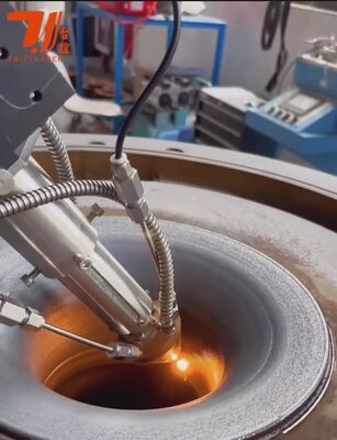 6KW Hochgeschwindigkeits-CNC-Laserverkleidungsmaschine zur Schachtreparatur und zum Austausch von Chrombeschichtung, 90% Pulverwirksamkeit