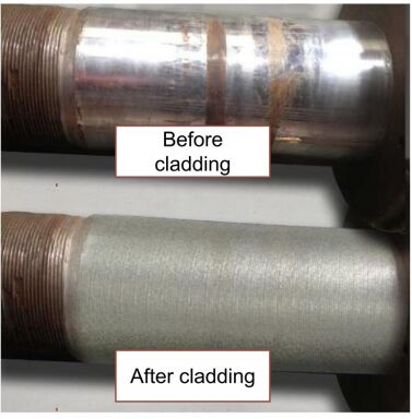 6000 Watt Roboter-Laser-Bedeckungsmaschine für Hydraulikstangen, Ölfeldröhrchen und Zylinderkomponenten