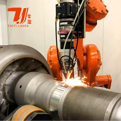 6000 Watt Roboter-Laser-Bedeckungsmaschine für Hydraulikstangen, Ölfeldröhrchen und Zylinderkomponenten