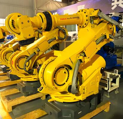Industrielle FANUC-Roboter-Laserschneidemaschine 6-Achsen-Faserlaserschneider für Metallbleche und -röhre mit ±0,01mm hoher Präzision