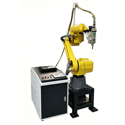 FANUC Roboter-3D-Faserlaserschneider mit 1500–6000 W einstellbarer Leistung und automatischem Werkzeugwechsler für die Herstellung komplexer Metallteile