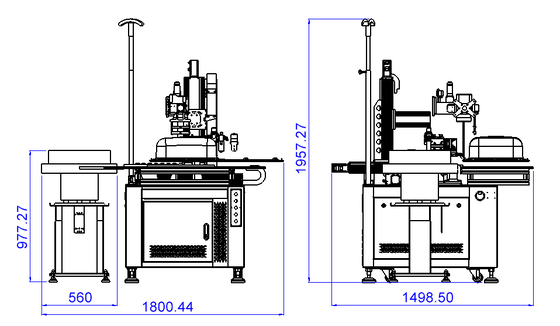 2kw Spülbeckenklemme Faser-Automatische Laserschweißmaschine 2000W