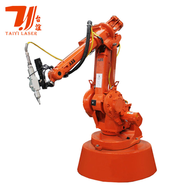 Canton Fair Promotion 6 Axis Roboterarm 1000W-6000W Kissenplatte Automatische Fasermetall Laser Schweißmaschine
