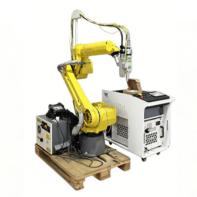 Hochleistungs-Laserschneidroboter von FANUC mit 6-kW-Faserlaserquelle für das Schneiden dicker Stahlbleche und die industrielle Metallbearbeitung