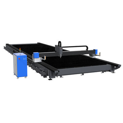 Hochleistung 12KW 20KW 30KW 40KW 60KW Extra-großformatige Bodenbahnfaserlaserschneidemaschine für MetaL