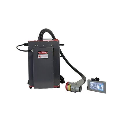 100W Rucksack-tragbare Pulsfaserlaserreinigungsmaschine zur Rost- und Farbentfernung